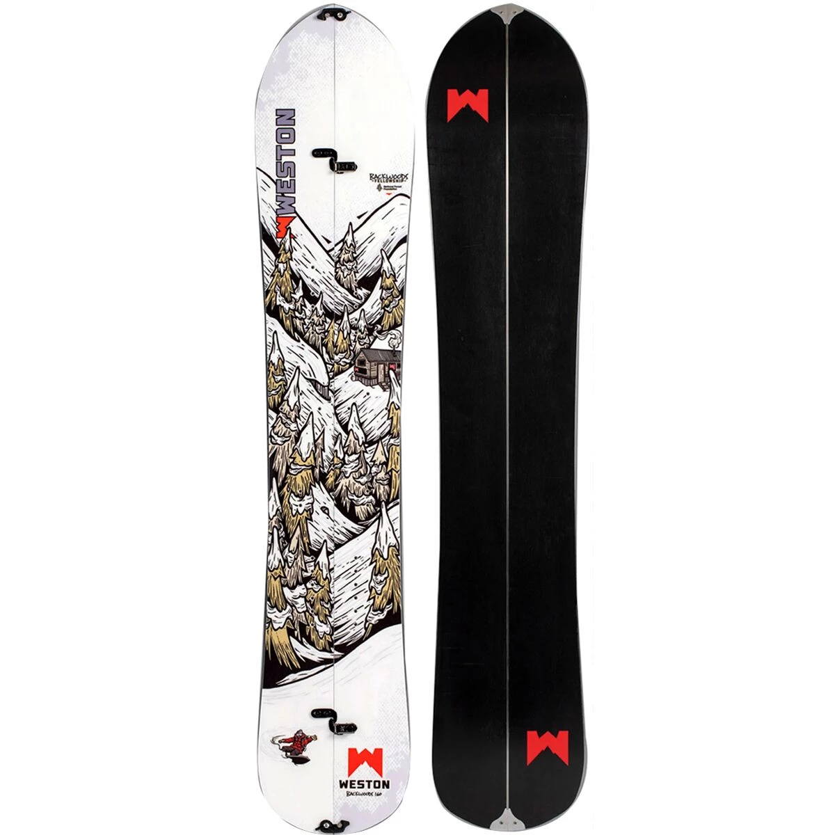 New โจ Weston Splitboards Backwoods Artist Series Splitboard 2022 ๐